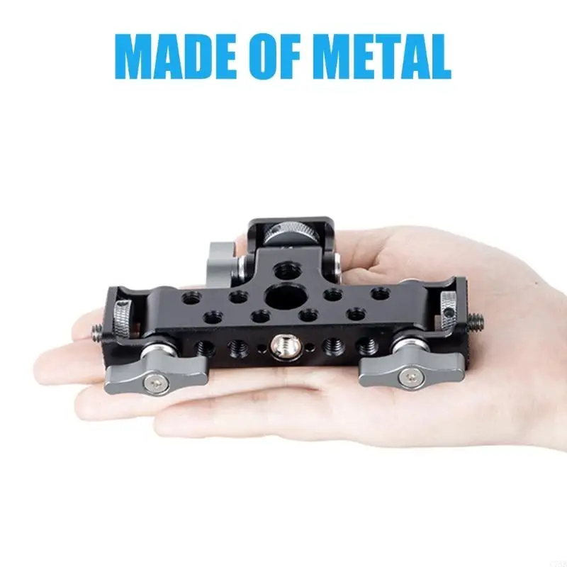 C7AB Aluminum Alloy PTZ Base with 180 Degree Rotation 3-Position Stand for Diverse Photoshoots Angles and Camera Setsup