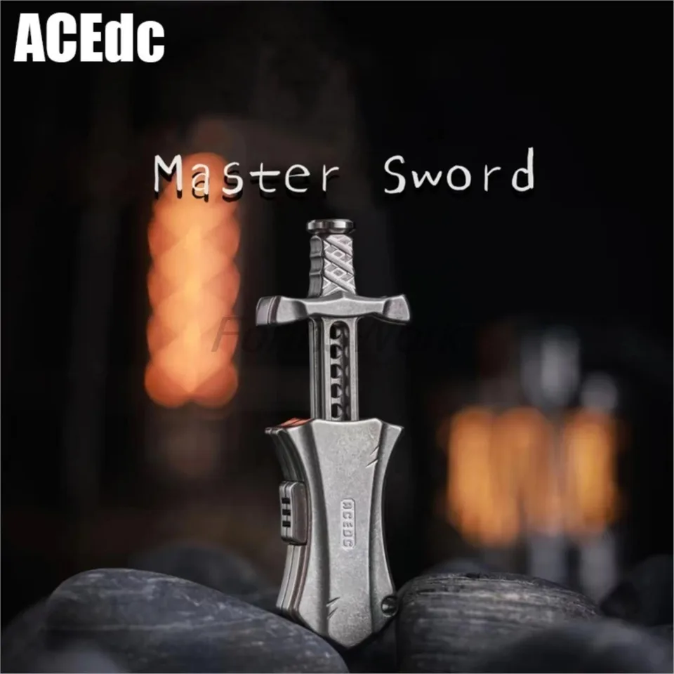 ACEdc Zirconium Stock Master Sword Mechanical Non-magnetic Push
