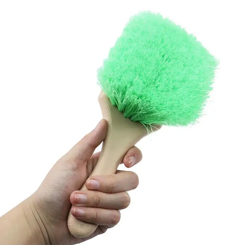 

Tire Cleaning Brush Rim Wheel Brush Car Wash Utility Brush Soft Bristle Professional Rim Tire Detailing Brush Car Wheel Washing