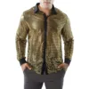 Mens Long Sleeved Performance Wear Sequin Shirt Long Sleeved Lapel 70s Disco Party Wear Trend Long Sleeved Harajuku Streetwear 4