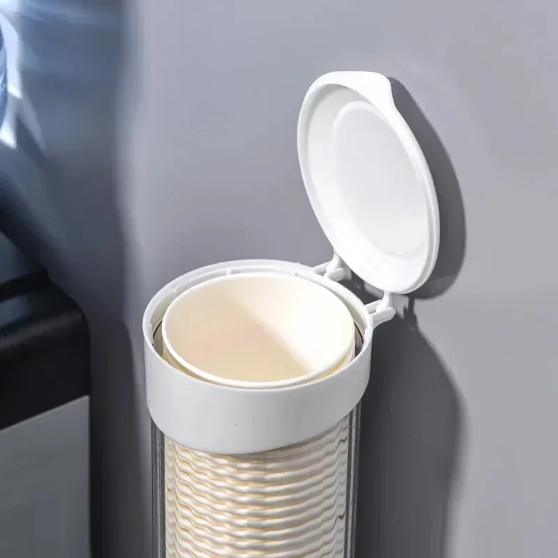 New Dispenser Automatically Drop Cup Remover Disposable Cup Plastic Paper Dust Storage Rack cup storage holder paper cup dispenser