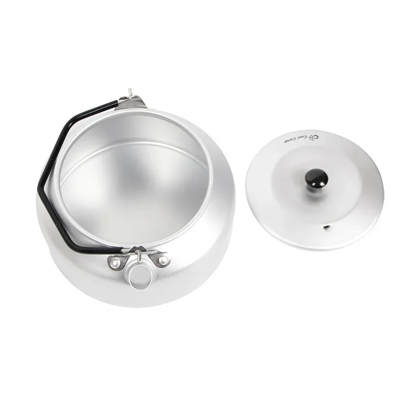 Outdoor Camping Kettle Trips Wild Supplies Ultra-light Aluminum Portable Retro Teapot Camping Kitchen Utensils Cookware Hiking
