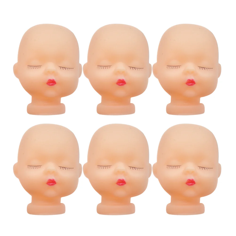 생생한  머리 장식, 시크한 아티스트 핸드 페인팅 키체인, 비닐 헤드 액세서리, 10 개