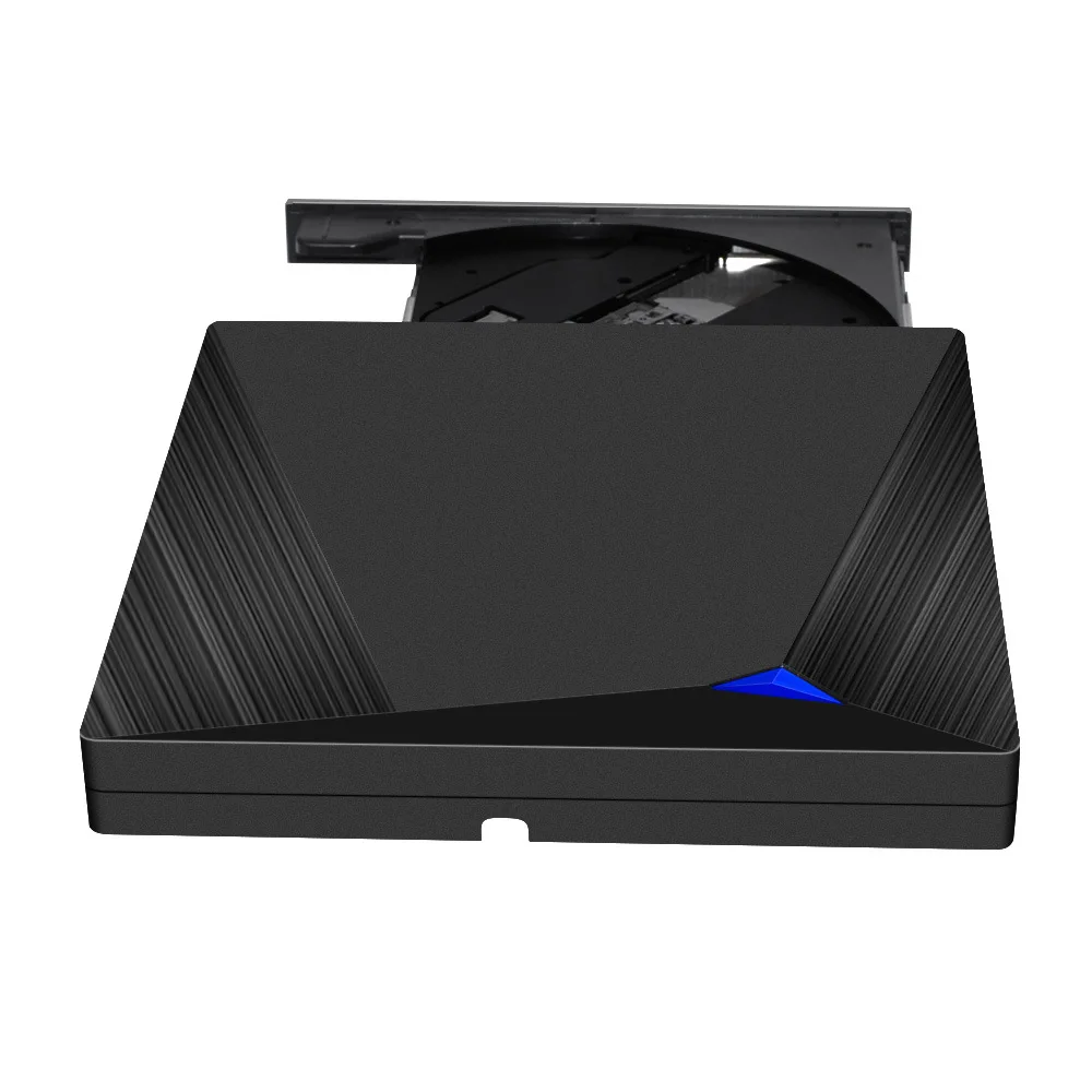 External DVD 3.0 USB Ultra-thin Portable Optical Drive Burner Reader Player Tray