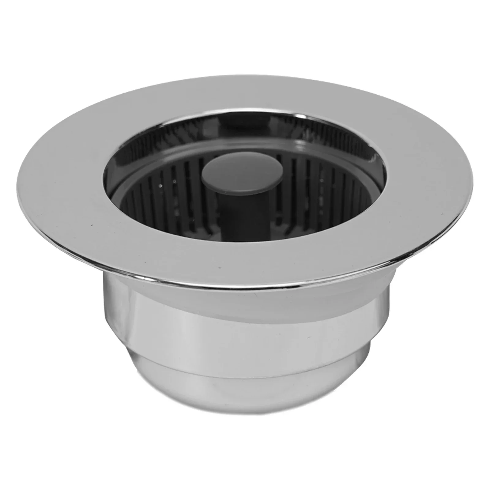Description Picture 5 of itemKitchen Filter Sink 3 In 1 Pop Up ABS Silver Plated Sink Strainer Drain Basket Stopping Blockage Bouncing Core Leak-proof Plug