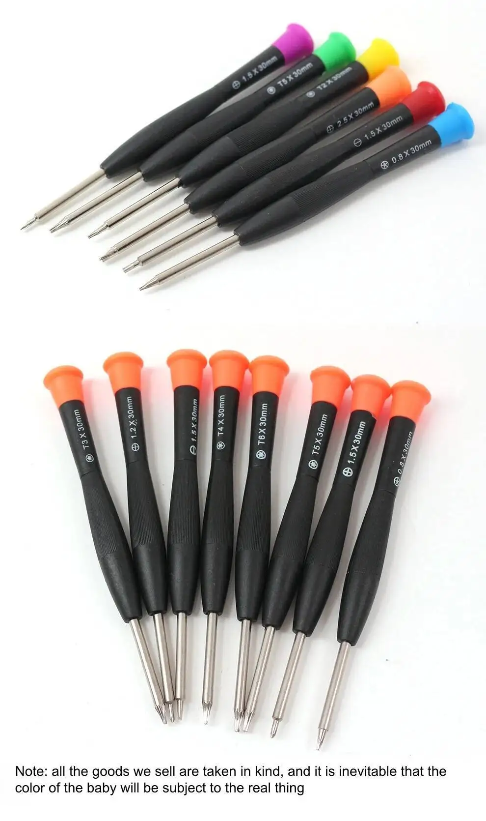 Präzisions-Schraubendreher-Set mit Farbigen Griffen und Magnetischen Bits für Handy, Computer, Drohne, Spielzeug, Radio, Rasierer-Reparatur, 45 Stahlteile – Detail 5