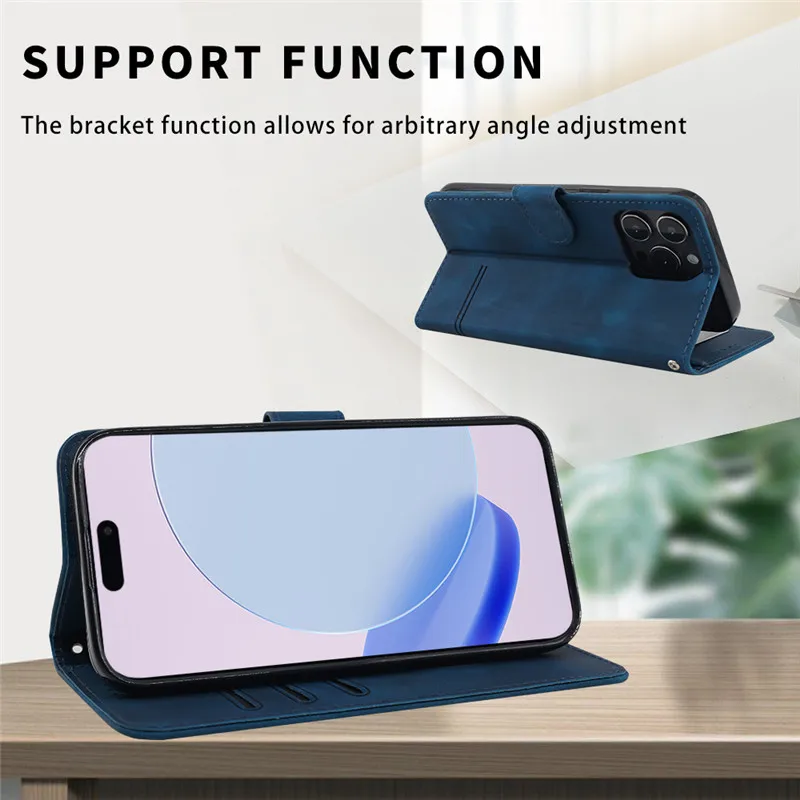 Leather Wallet Flip Case - Premium Protective Book Cover