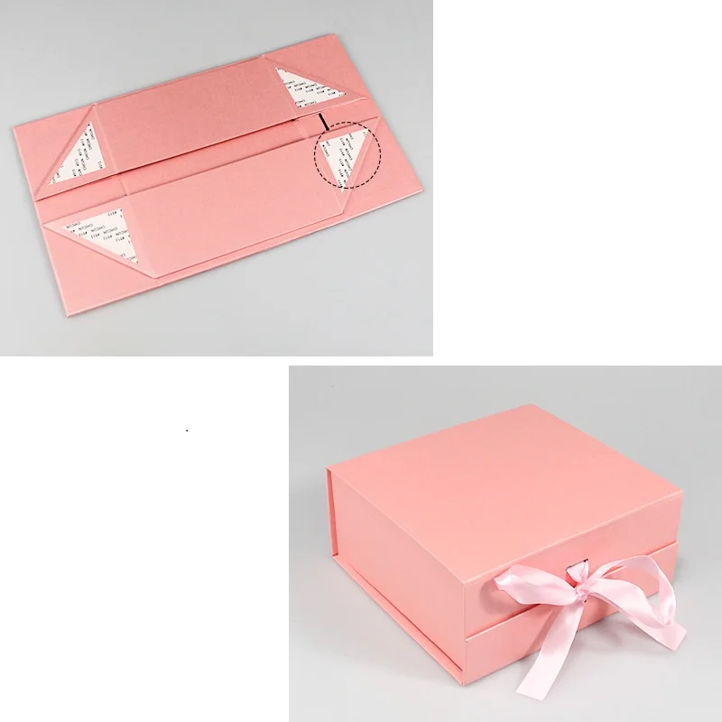 20Pcs Lot Pink Red Black Magnetic Gift Boxes, Luxury Paperboard Folding Rigid Packaging... - SKU LFRB1149 - UGI Packaging