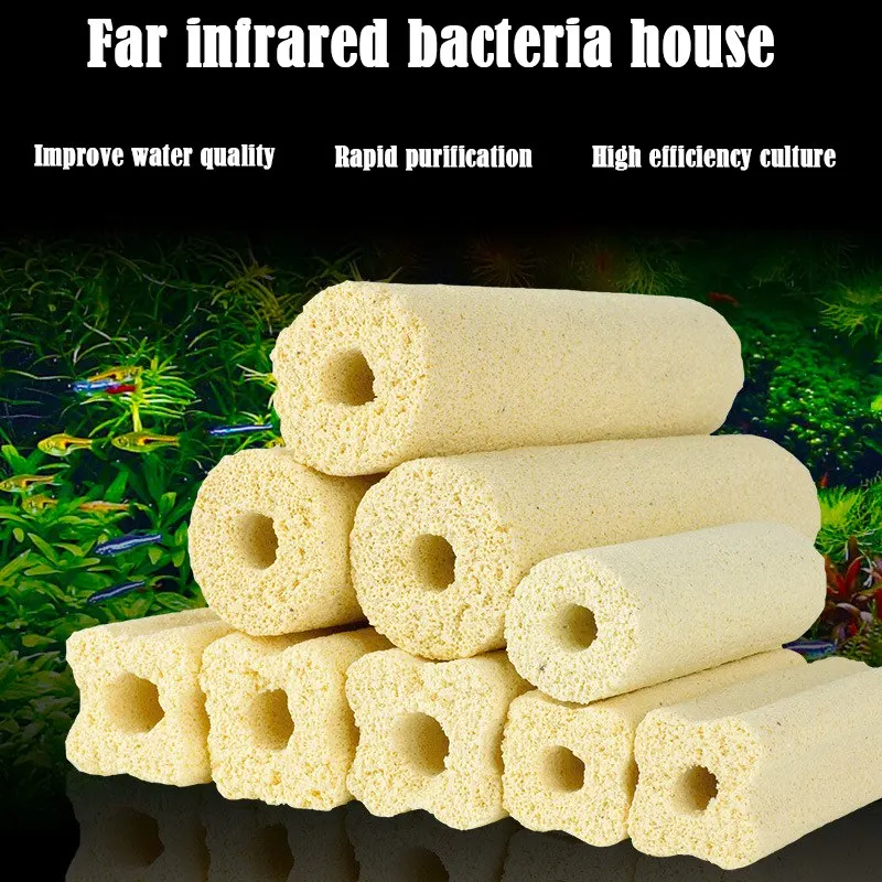 10Pcs/Lot Aquarium Bacteria House Bio Filter Media Activated Carbon Water Purification Materials water filter fish tank water purifier water purifier filter element Fish Tank Filter Medias
