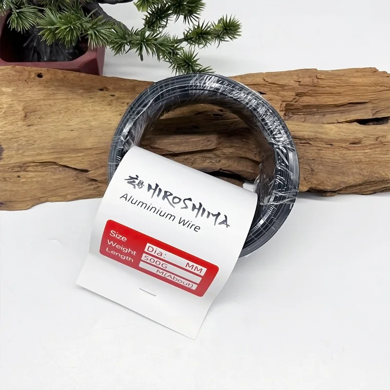 0.5/1KG 분재 와이어 식물 지원 양극 처리 된 알루미늄 분재 훈련 와이어 정원 식물 모양 가지 벤드 모양 고정 문자열