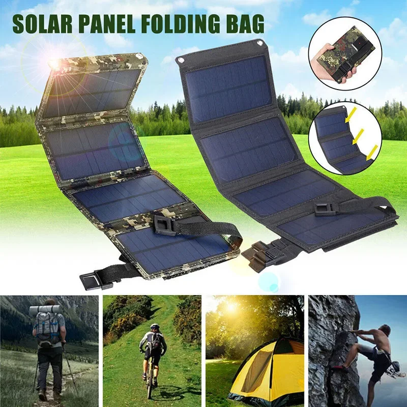 

Banggood Hiking Camping Fishing Solar Panel 5V 10W Waterproof USB Battery Charger Portable Power Bank for Tourist Cells Phone