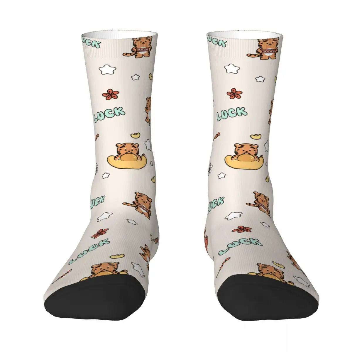 Lovely The Tiger Adult Socks New Year, tiger, Spring Festival, blessing, lovely, simple, folk Unisex socks,men Socks women Socks lovely mafalda collage men women 3d socks fashion beautiful spring summer autumn and winter dressing gifts