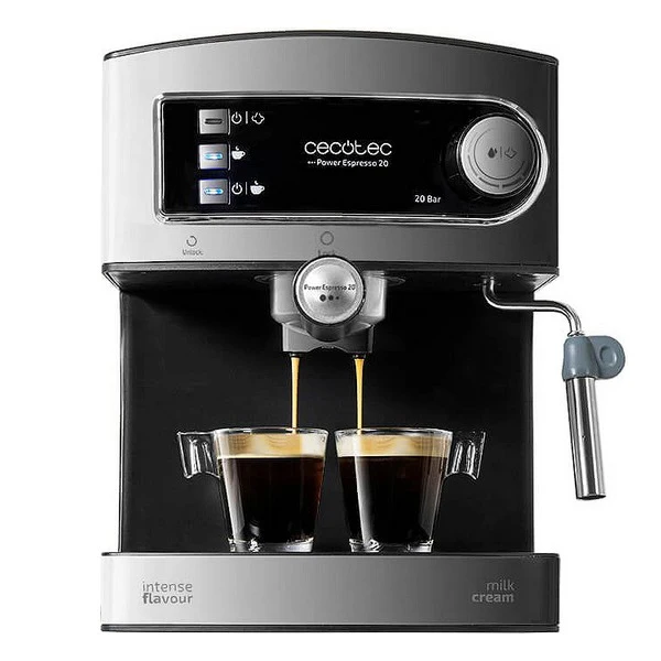 Cecotec | Cafetera Express de Brazo Power Espresso 20 1,5 L 850W Negro Inox | cafetera , cafetera cecotec , cafetera espresso , cafetera italiana , maquina de cafe , cafeteras , envío desde España