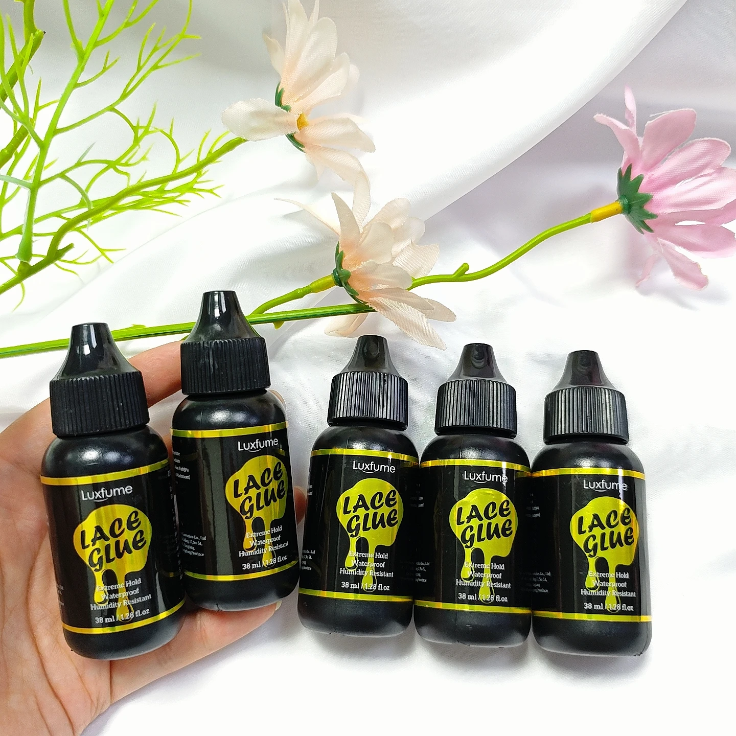 1.34oz 38ml Lace Wig Glue For Front Lace Wig glue Hair System Glue 38ml Replacement Adhesive for Lace Front Wig Hair Extensions