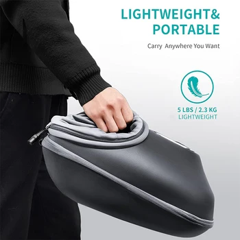 Nekteck Foot Massager Heating Therapy Air Compression Shiatsu Knead Roller Muscle Relaxation Electric Foot Massage Machine 5