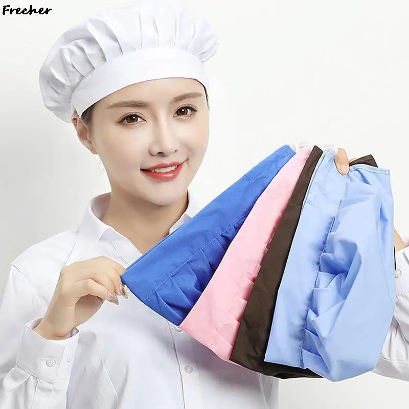 

Cooking Chef Cap Food Service Hair Cover Restaurant Working Hat Hotel BBQ Waiter Hats Bakery Catering Adjustable Mushroom Caps