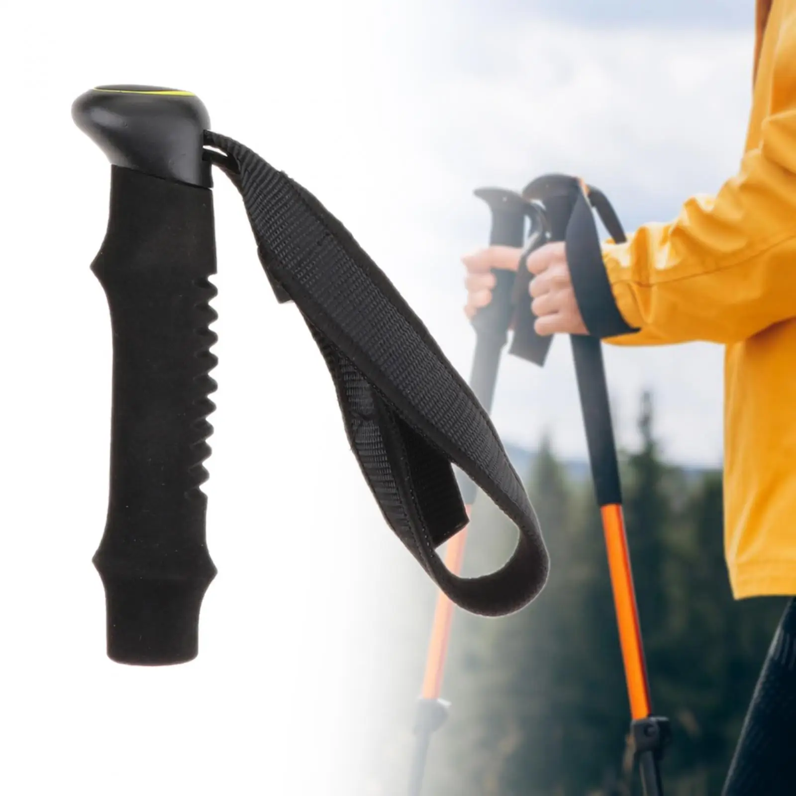 Trekking Pole Handle Portable Anti Slip with Hand Strap Replacement Walking Cane Trekking Pole Handle Portable Anti Slip with Hand Strap Replacement Walking Cane