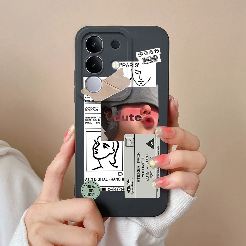 Cute Creative Pattern Soft Silicone Shockproof Phone Case Housing