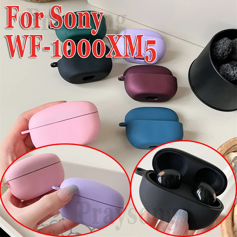 Fashion Cool Case Per Sony Earbuds Wf-1000Xm5 Cover Simple Hard Case Auricolare Custodia 1000 Xm5 Scatola Di Ricarica Wireless Funda Cover