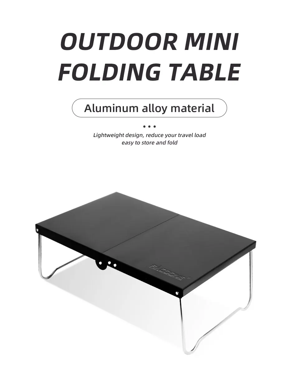 Description Picture 3 of itemCamping Portable Foldable Table Small Coffee Tables Ultralight Outdoor Hiking Picnic Table MDF Mini Folding Table New