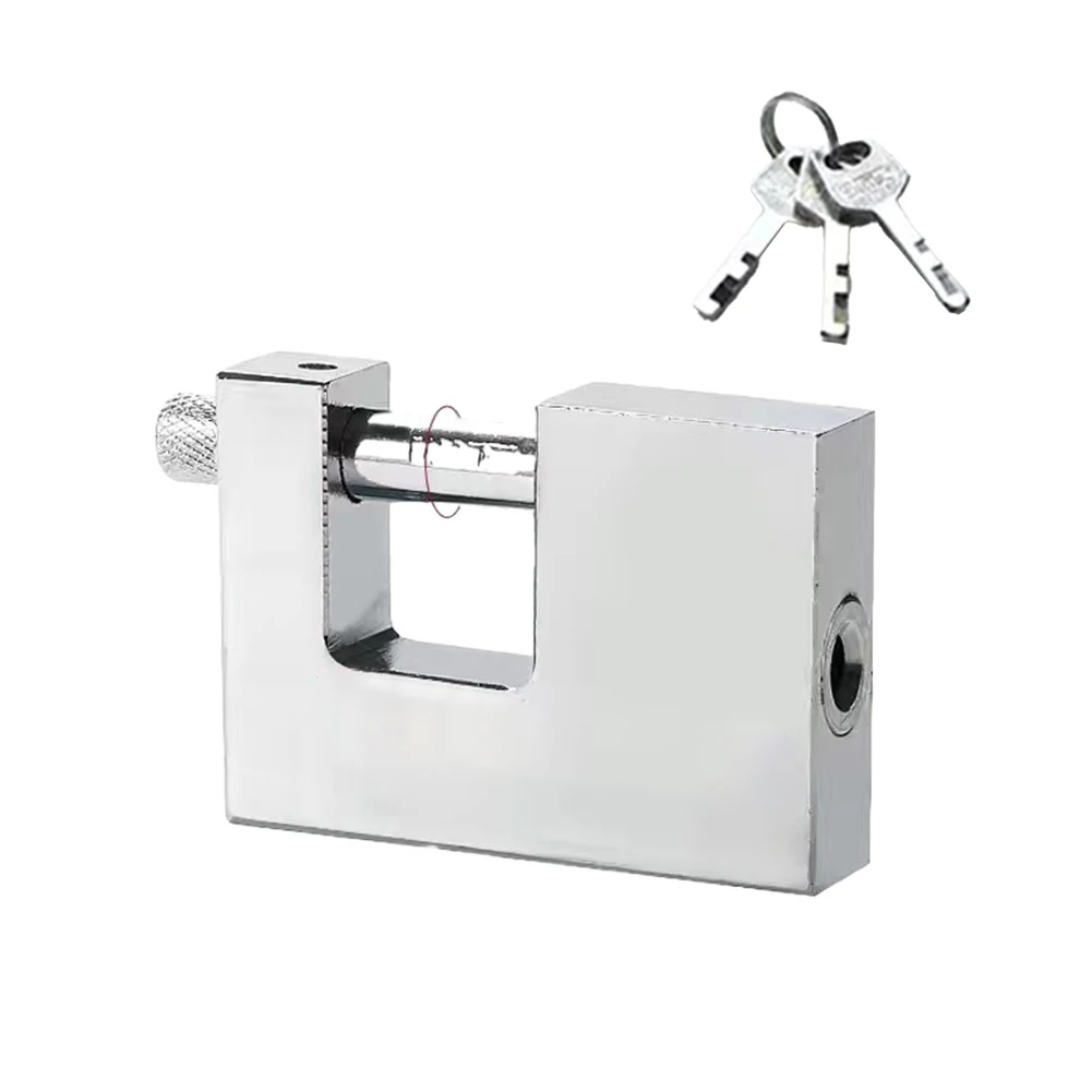 D형 아연 합금 자물쇠(3개 열쇠 포함) 도난 방지 및 방수 기능으로 카라반, 차고 및 저장 컨테이너 보안에 적합