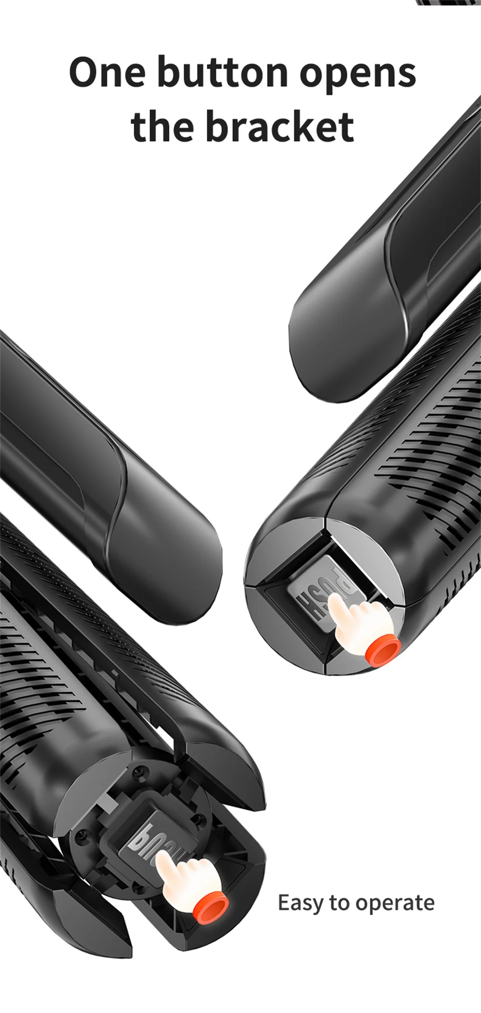 C12 Selfie Tripod with AI Tracking & Remote Control