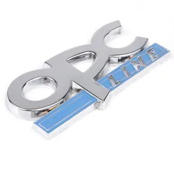 자동차 스티커 OPC 라인 3D 실버 금속 자동차 단어 편지 금속 스티커 엠 블 럼 배지 데 칼 자동 Opel 외관 액세서리