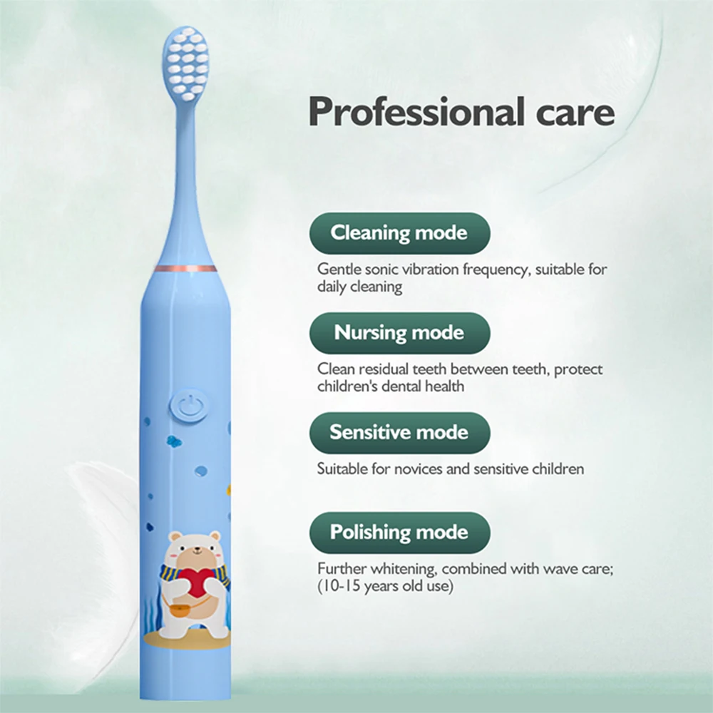 Child Sonic Electric Toothbrush Electric Usb Cartoon Toothbrush for kids Replace kids toothbrush electric toothbrush