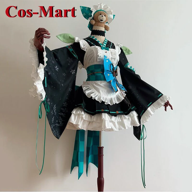 

Cos-Mart Hot Anime Vtuber Pomu Rainpuff Cosplay Costume Sweet Gorgeous Maid Dress Activity Party Role Play Clothing Custom-Make