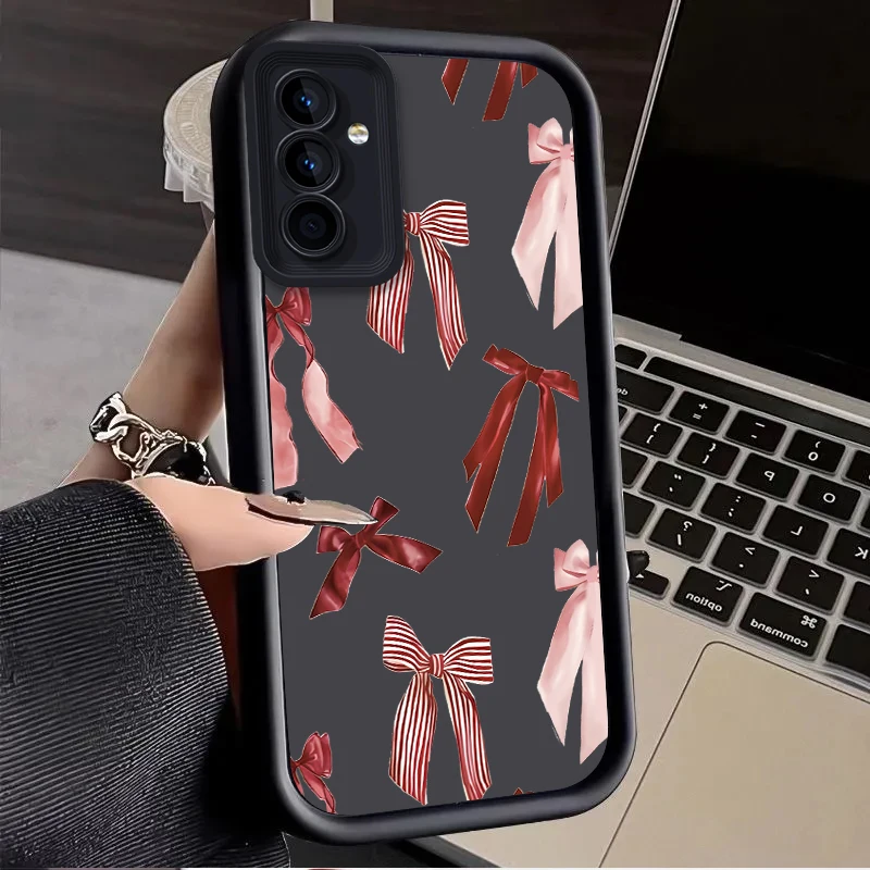 Charming Pink Bow Cherry Phone Case Cover