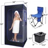 Portable Sauna Room, Remote Control of 4-liter Sauna Box, Large Space Family Sauna Tent, Pilates Family SPA, Full Body Steam 2