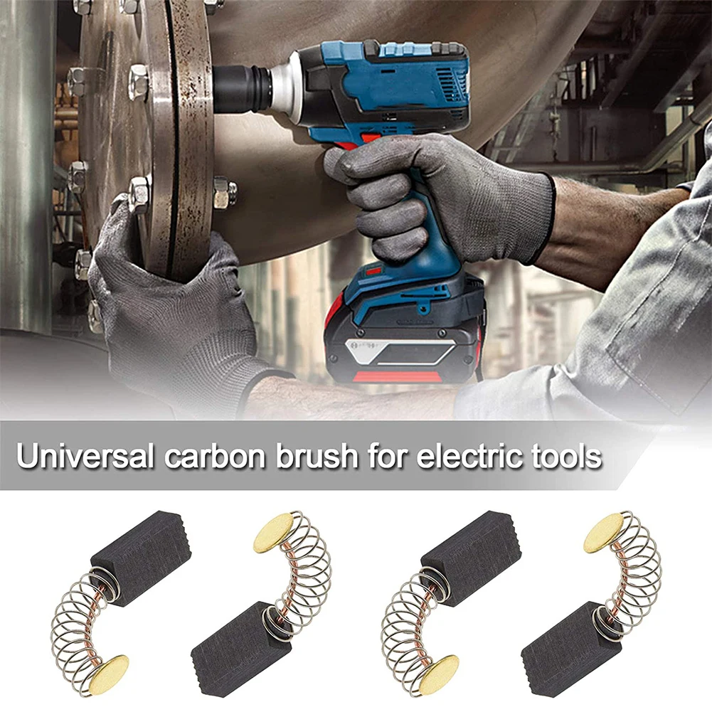

Motor Parts Carbon Brushes 10pcs 13x8x5mm Accessories Carbon/Metal Dark Gray For Angle Grinder Power Tool Fittings