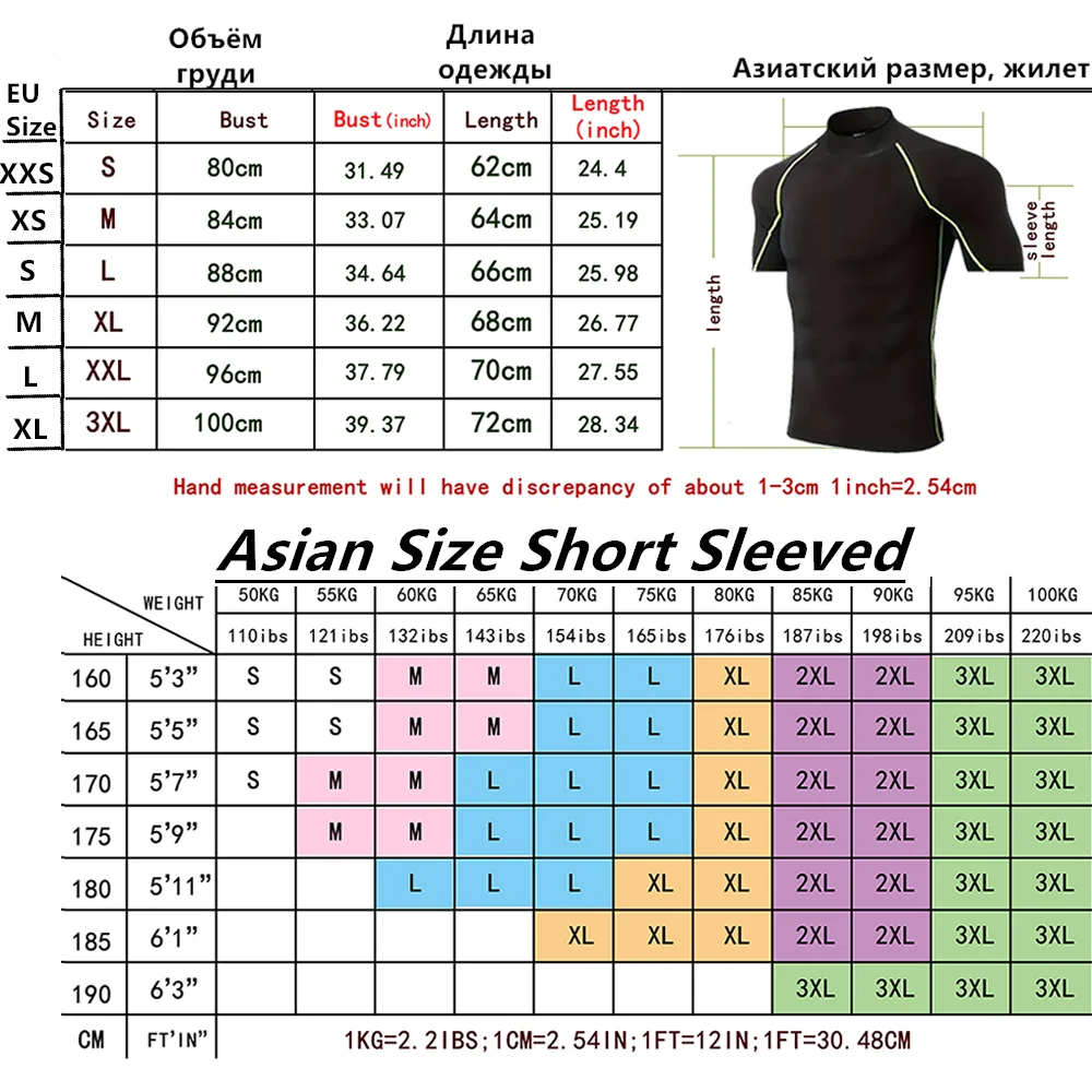 T-shirt sportiva da uomo a collo alto, ad asciugatura rapida, per bodybuilding e corsa, a maniche corte, compressione, top da palestra, fitness, aderente. - immagine 2