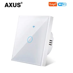 WiFi Smart Touch Light Switch - No Neutral Wire Needed, App & Voice Control (Wifi White 1 Gang)