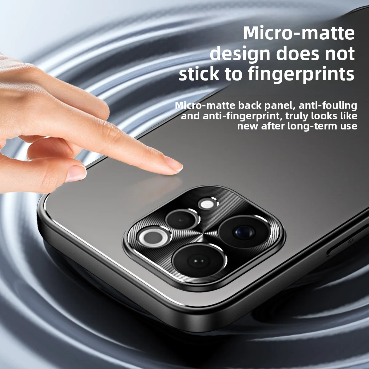 New Advanced Simplicity Ultra-thin Metal Micro Matte Stand Anti-drop Shockproof Case Cover