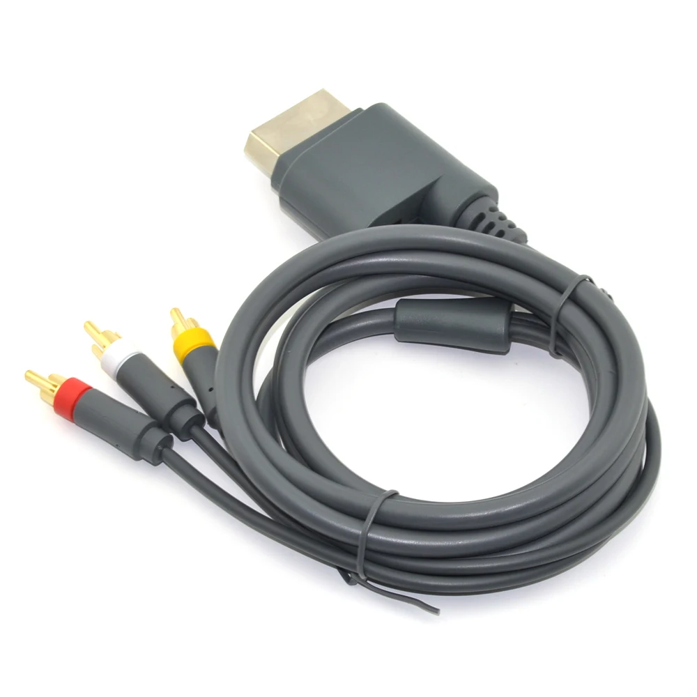 

50 шт. 1,8 м AV-кабель 3 RCA HD TV Аудио-Видео шнур для Xbox 360 композитный кабель-адаптер