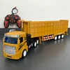 Remote Control Semi-Trailer Heavy Truck Rc Container Trailer Simulation Vehicle Model Engineering Transport Car Toy Gift Boy Kid