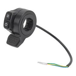 Electric Scooter Finger Throttle with Power Switch and Speed Control (Right)