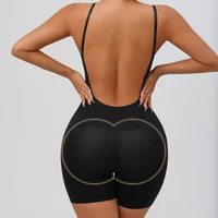 Body dos bas sans couture pour femmes, vêtement modelant, rehausseur de fesses, lisse, dos nu, gaine amincissante, ventre plat, sous-vêtements Corset 3
