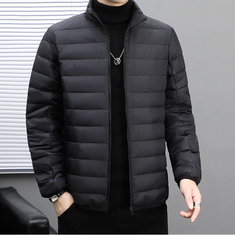 2023 New Men Down Jacket Winter Coat Frivolous Short Parkas Keep Warm Cold Loose Outwear Leisure Sports Overcoat