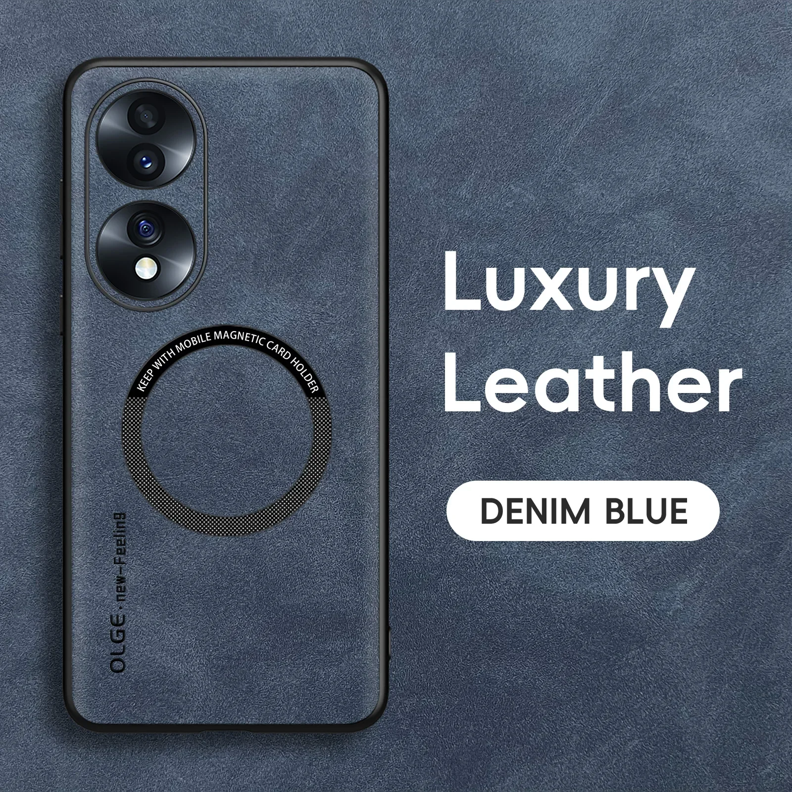 حالة الهاتف الجلدية الرجعية المغناطيسية ، غطاء الش...