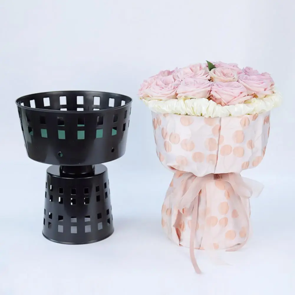 Attractive Bouquet Mould  Smooth Touch Convenient Plastic Flower Holder  Flower Bouquet Packaging Material 5