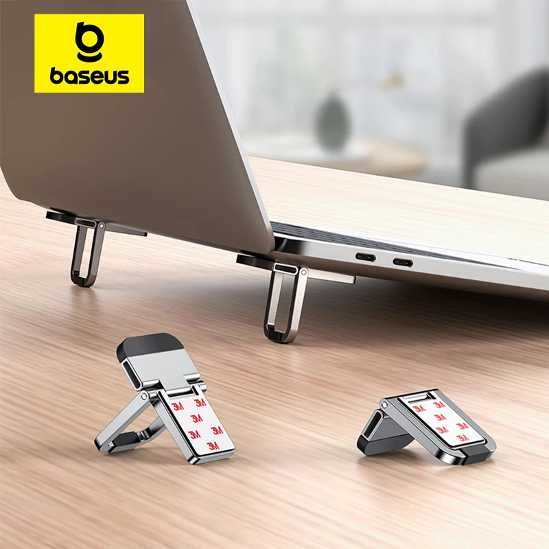 Baseus Foldable Laptop Stand Portable Notebook Support Base Holder Adjustable Riser Cooling Bracket Universal for Laptop Tablet laptop stand