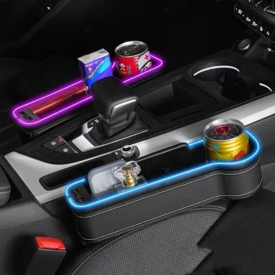 

Автомобильное украшение, автомобильный зазор, коробка для хранения, RGB-зарядка, автомобильное сиденье, зазор, атмосферный стиль, яркий автомобильный артефакт