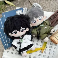 Vêtements de poupée en coton de 20cm, costume de quatre grandes bêtes de Style chinois ancien, tenue de poupée Kawaii sans attribut pour figurines de collection 4