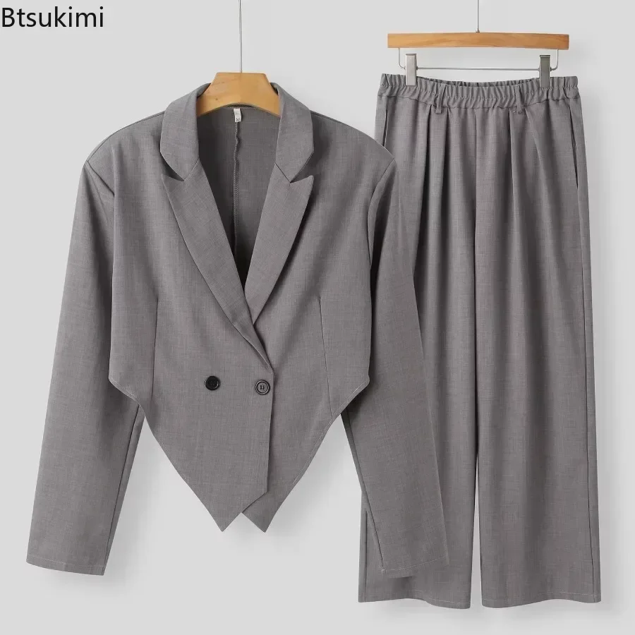 2024Men's Vintage Lapel Suit Jackets and Trousers Sets Two Piece Luxury Club Party Wear Men's Outfits Fashion 2 Piece Pants Sets