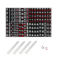 Small Mahjong Set Portable Mahjong Board Games For Adults Traditional Chinese Mahjong Tiles Outdoor Dormitory Travel Game 2
