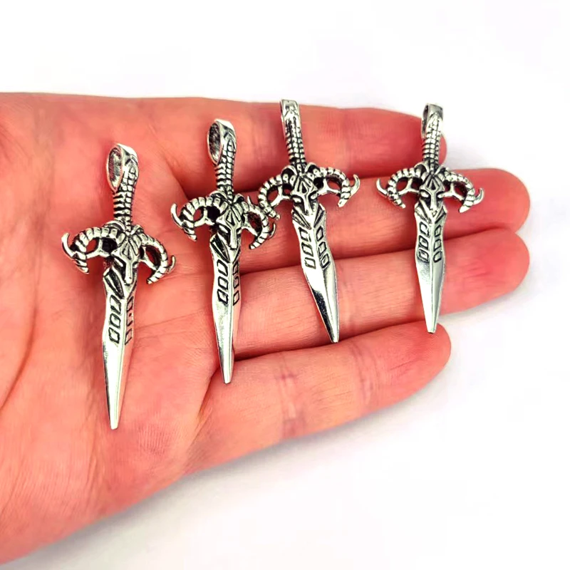 

5pcs new Sheep Head Sword pendant charm for DIY women man Accessories Wholesale Jewelry