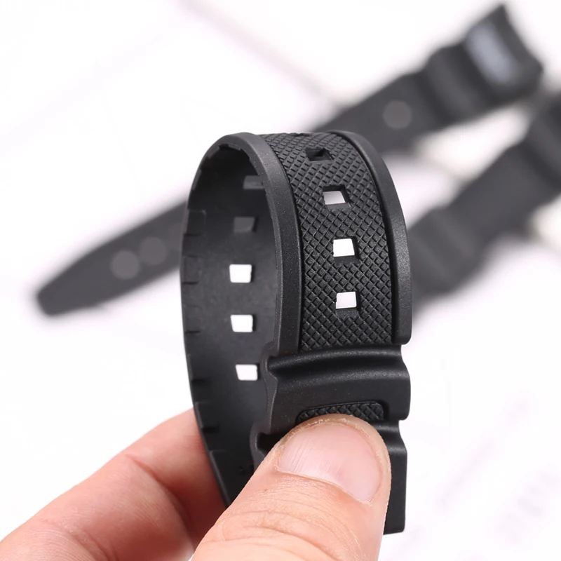 Durable Resin Sports Watch Strap - Men's Waterproof Replacement Accessory