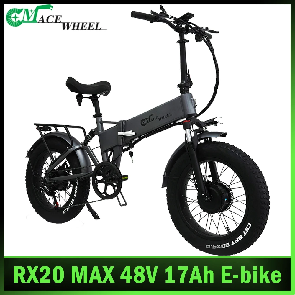 2023 Nieuwe Cmacewheel Rx20Max E-Bike 750W * 2 Krachtige Dual Motor Elektrische Fiets 48V 17Ah 20 Pollici * 4.0 Pneumatico Veterinario Opvowbare